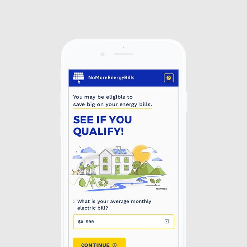 Responsive Landing Page For A Solar Version Of Homeadvisor