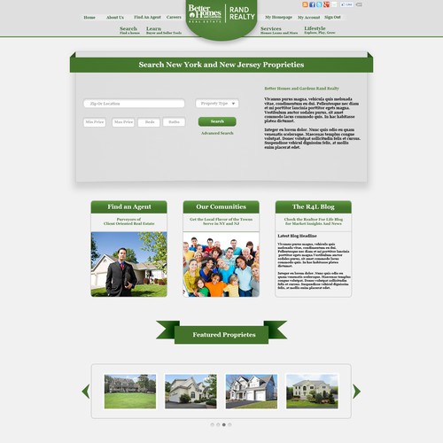 Create the next website design for Better Homes and Gardens Rand Realty