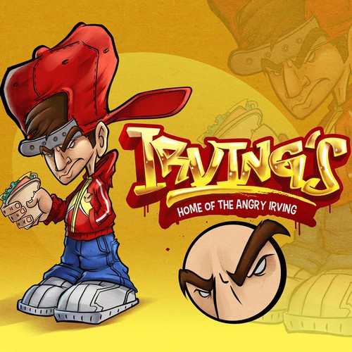 The angry Irving character design