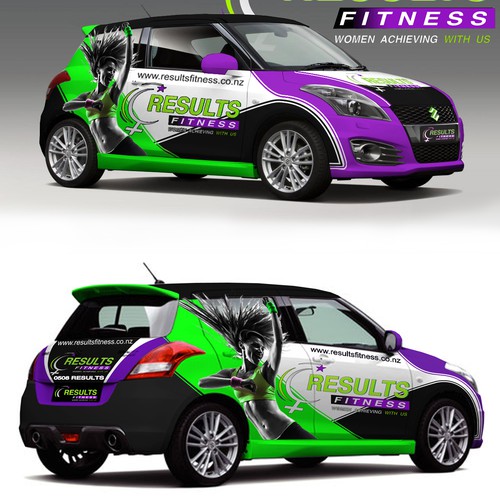 Create a bright, vibrant and modern design for Results Fitness