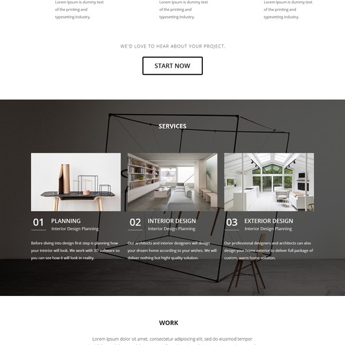 DZN Consultant homepage design