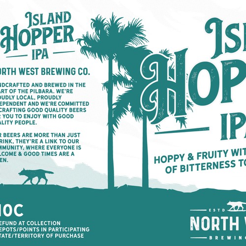 Craft beer label design.