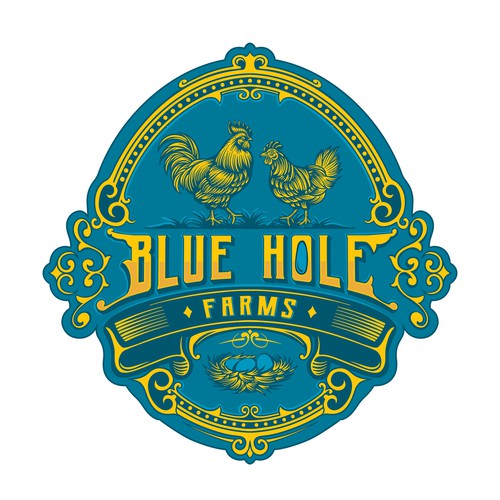 Blue hole farms logo