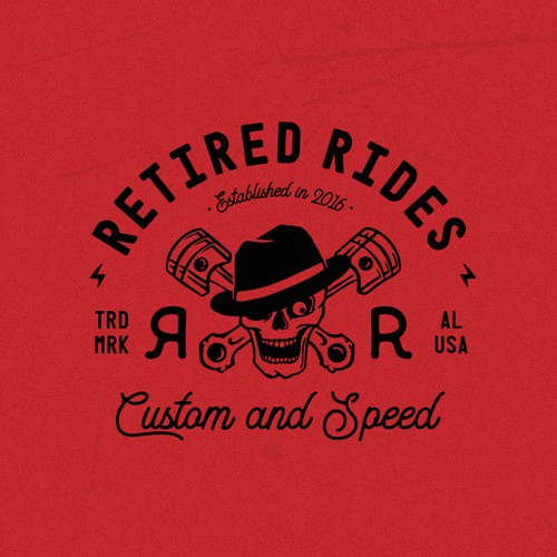 Vintage Style Logo for Hot Rod Shop