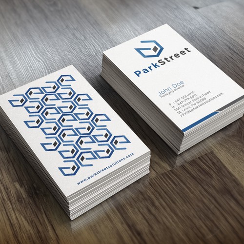 New logo and business card wanted for Park Street, an innovative healthcare informatics software company.
