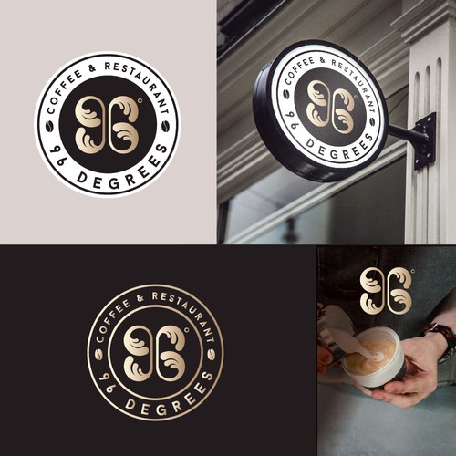 Logo design for 96 Degrees Coffee 