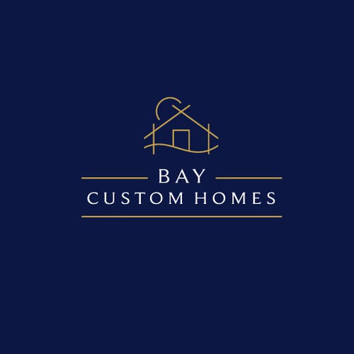 Custom Logo for Home Builder - Bay Custom Homes Maryland