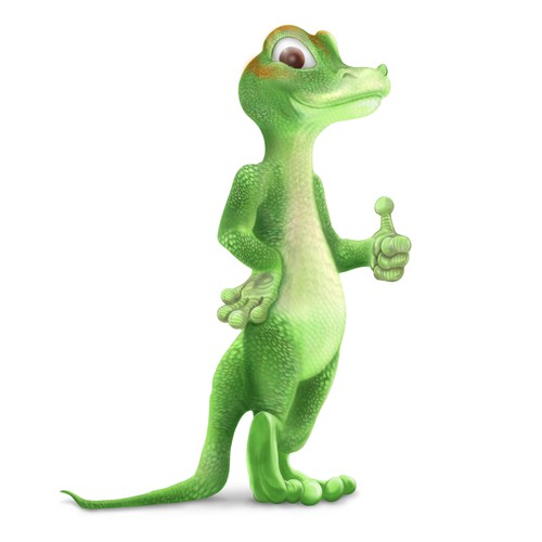 Funny Gecko illustration