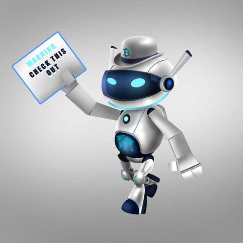 Create a robot mascot for Dealcoin