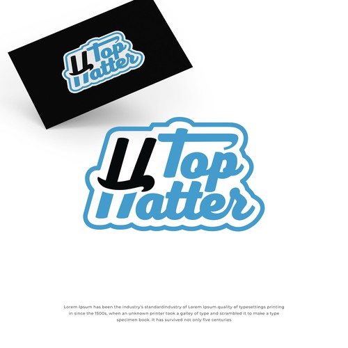 Bold Typography Logo for Top Hatter