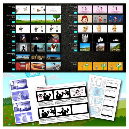 2d animation & storyboards samples