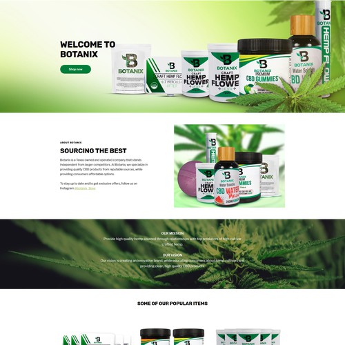 Hemp products store