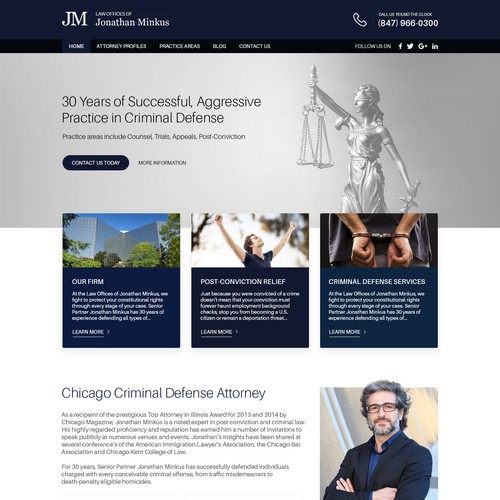 Website Design for Criminal Defence Attorney