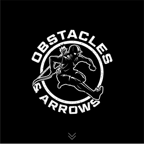 Winner Obstacles And Arrows Logo Design