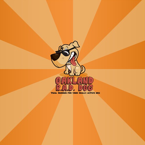 Awesome dog Logo for "Rad Dog", my new dog walking biz!