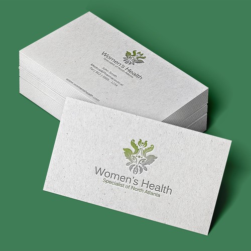 Women's Health business card