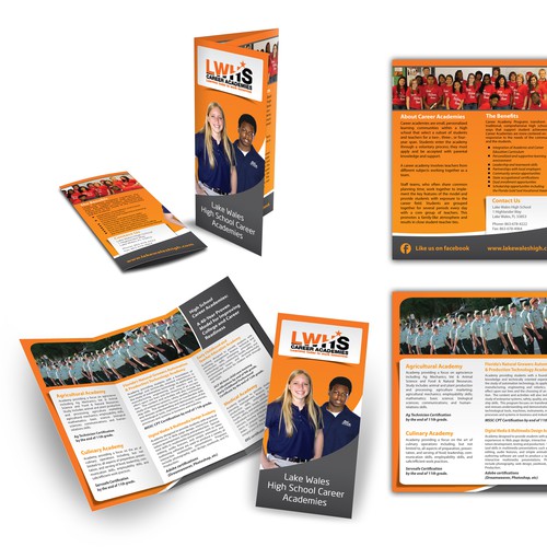 Create the next brochure design for Lake Wales High School Career Academies