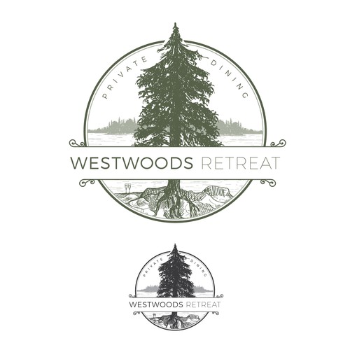 Intricate illustrated logo proposal