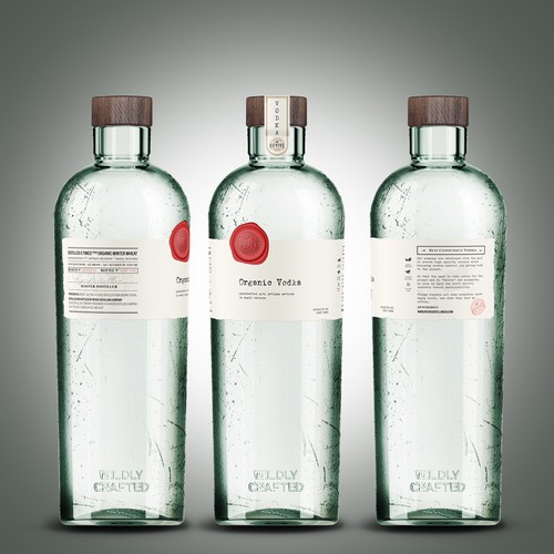 Eco Conscious label for premier vodka