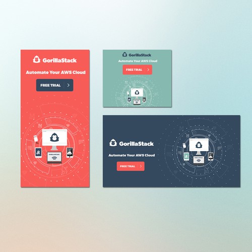 Web Banners For Saas Startup