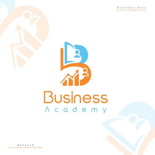 Business Academy – Online Business Education Logo Design