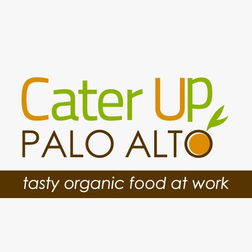 logo and business card for CaterUp Palo Alto