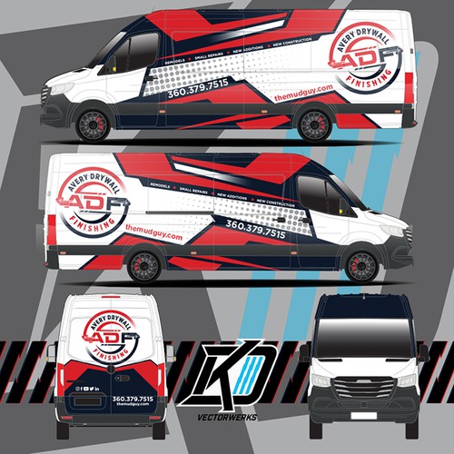 Van Wrap for Avery Drywall Finishing