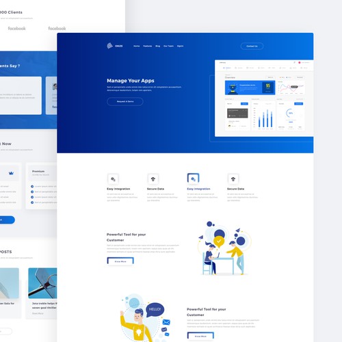 Onize - Saas Landing page