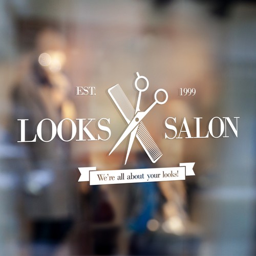 Logo design for Looks Salon