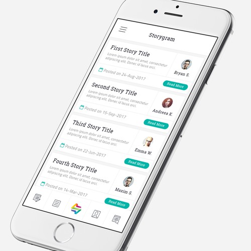 App Design for Storygram