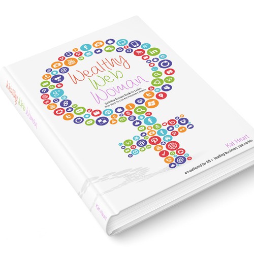 Create a stunning cover for Wealthy Web Woman