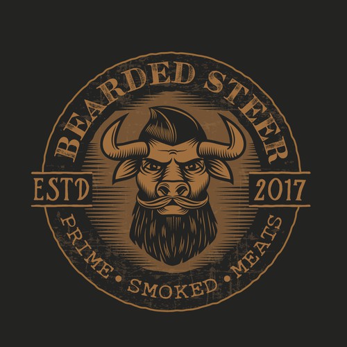 From the brief: we would like to see some play on an actual steer/cow in the logo, maybe a hipster anthropomorphic cartoon steer with a beard