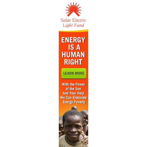 Help Solar Electric Light Fund with a new banner ad