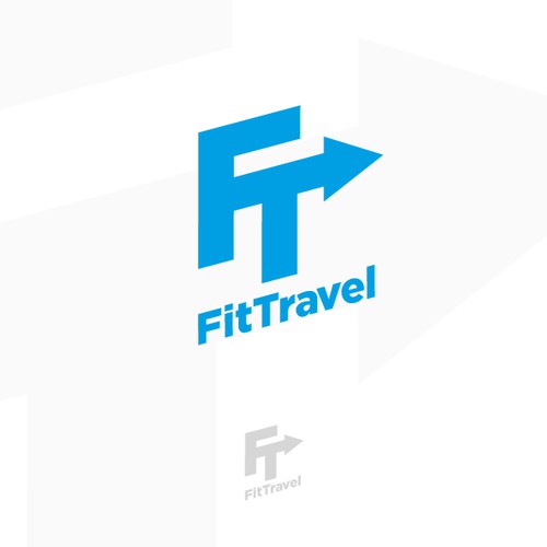 Logo for fitness travel company