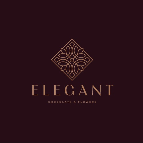 Elegant logo design and visual identity for a flowershop