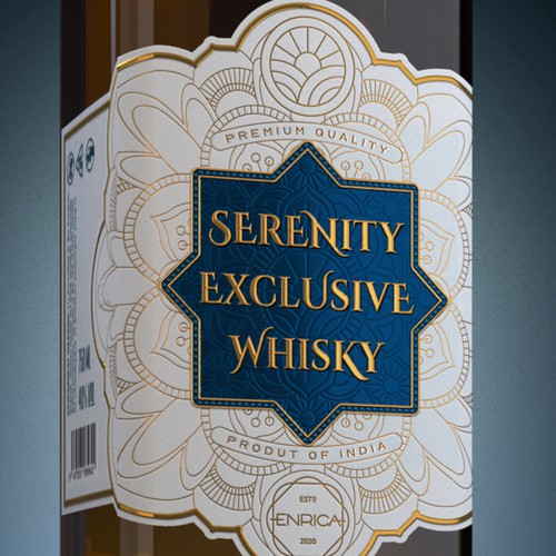 Logo, Label and Packaging for "Serenity" Exclusive Whisky