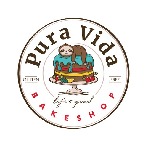 A gluten free bakery logo design