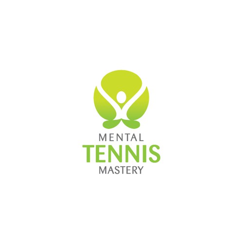 Create a confident, striking logo for my "Mental Tennis Mastery" video course