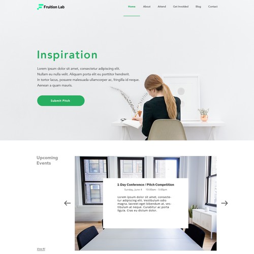 Fruition Lab Landing Page