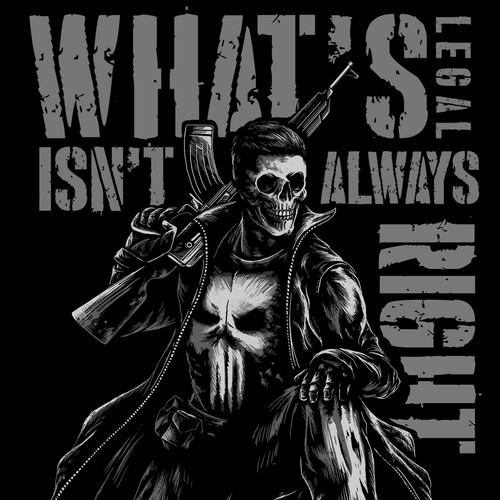 the punisher inpired tshirt design