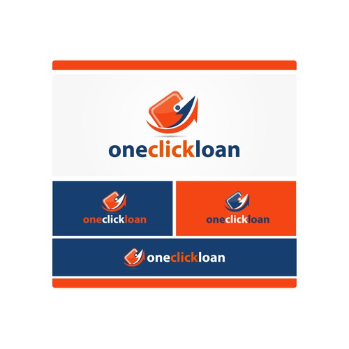 Simple logo for new site oneclickloan.com