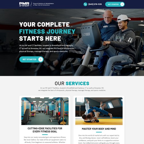 Gym Landing Page Design