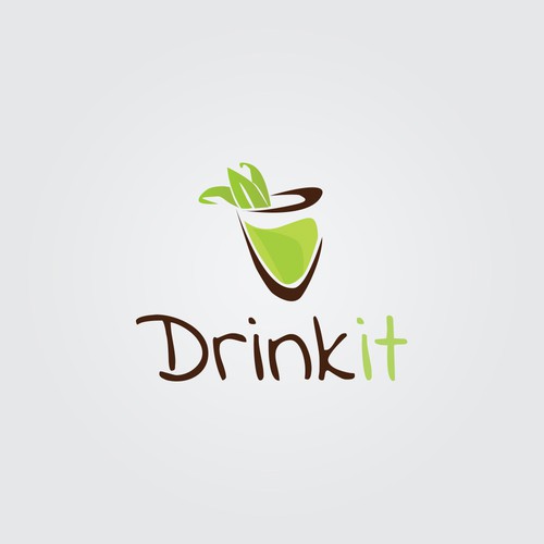 Fresh logo style for drink it!