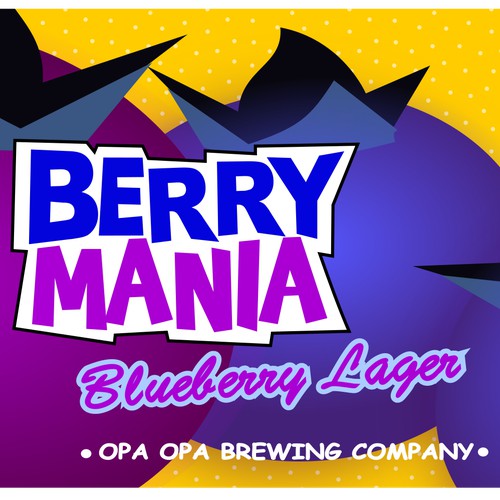 Berry Mania Lager Label