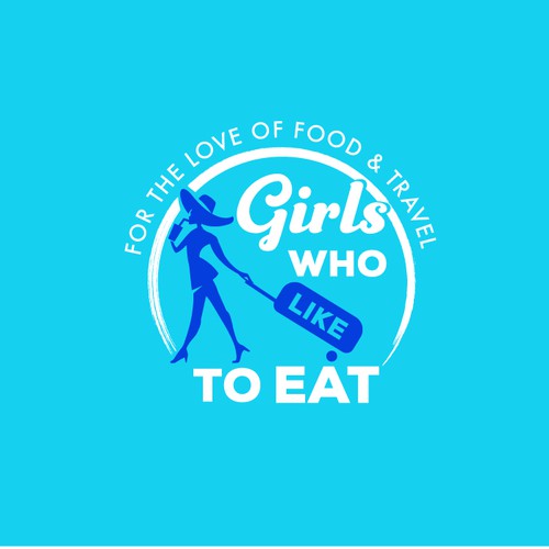 Food Blogger Logo - For the love of food & travel