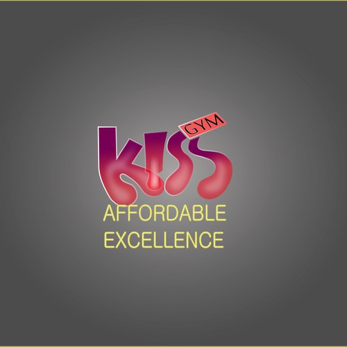 Logo for the word 'Kiss'