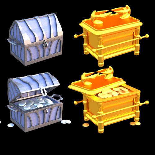 Reward Treasure Chests for Mobile Game