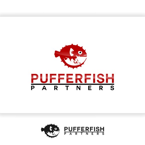 Create a logo and visual identity for Pufferfish Partners