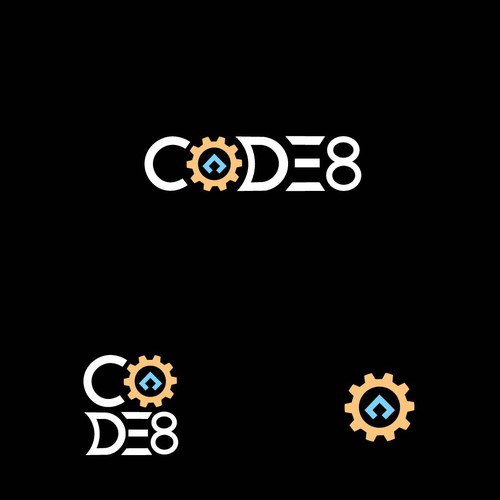 code8 logo design