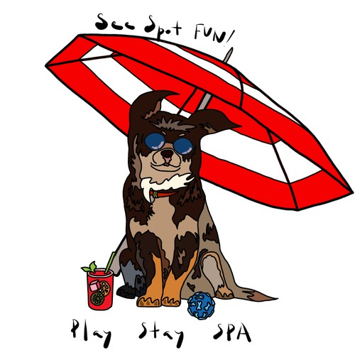 Logo concept for a dog hotel